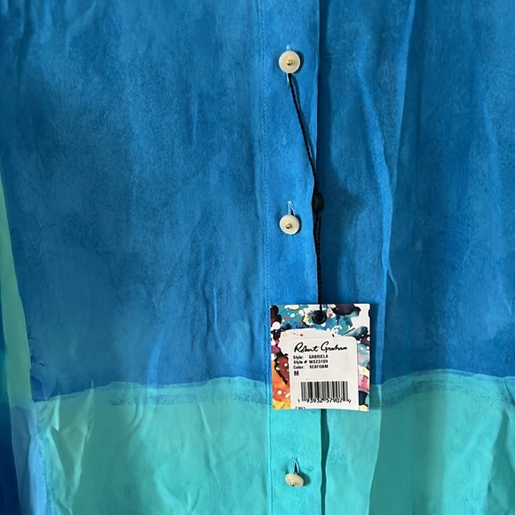 Robert Graham Gabriela Silk Blend Shirt NWT - Picture 5 of 8